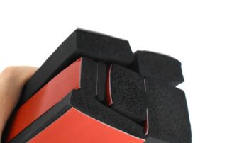 OEM EPDM self-adhesive sealing strip waterproof EPDM rubber single-sided adhesive black EPDM sponge strip