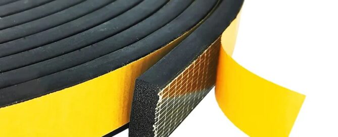 OEM EPDM self-adhesive sealing strip waterproof EPDM rubber single-sided adhesive black EPDM sponge strip