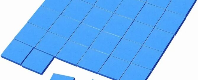 Soft Rubber Heat Conduction Pad CPU Cooling Conductive Heat Pad Radiator Thermal Conductive Silicone Pad