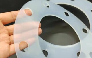 White Silicone Flat Gasket Waterproof Silicone Gasket High-Temperature Resistant Rubber seal