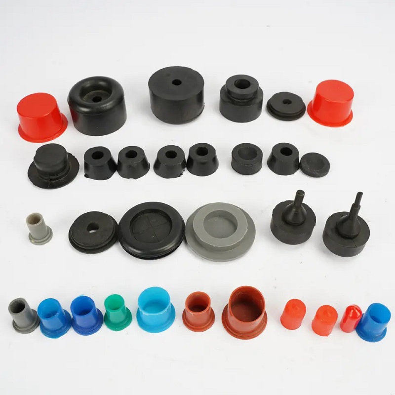 Custom pipe water hole end seal silicone rubber products bung dust cover plugs butyl silicone rubber water stopper