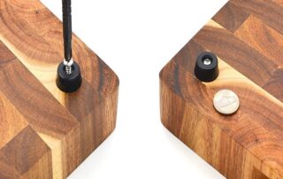 Black Round Rubber Feet Bumpers with Screws and Stainless Steel Washers for Industrial Round Furniture Pad screw on rubber feet