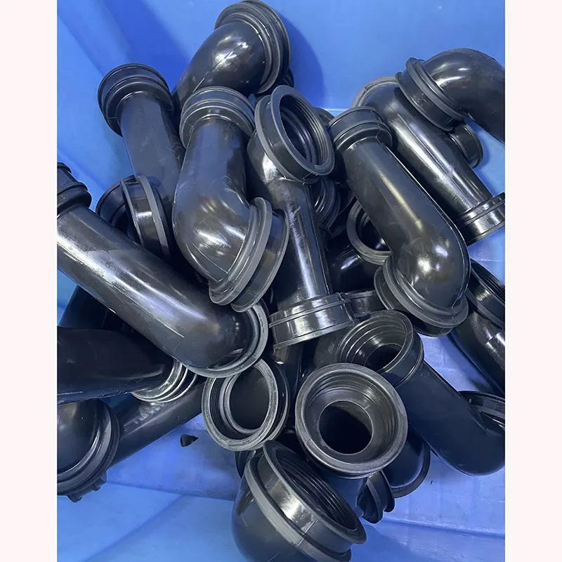 Custom mold rubber drain hose rubber coupling connector for toilet bathroom accessory rubber hose connector