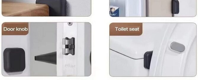 Door Stoppers Rubber Wall Protector Silicone Door Bumper Self-Adhesive Wall Shield