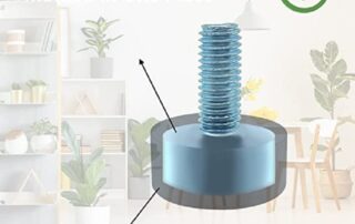 Furniture Glide Leveling Feet Adjustable Leveler Floor Protector for Table rubber feet for chairs Screwfix