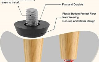 Furniture Glide Leveling Feet Adjustable Leveler Floor Protector for Table rubber feet for chairs Screwfix