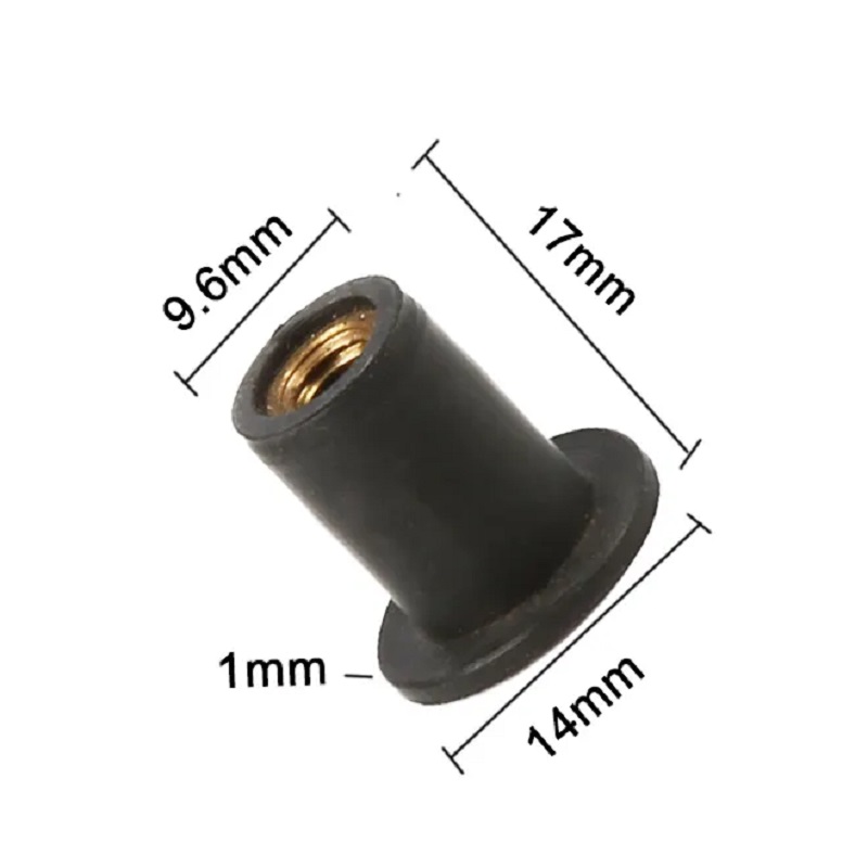 M4 M5 M6 Rubber Well Nuts Blind Fastener Windscreen Windshield Fairing Cowl