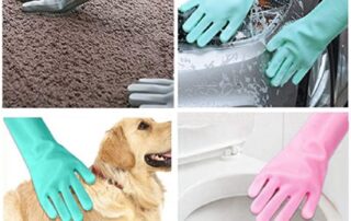 Magic rubber Dishwashing Cleaning Gloves Reusable Silicone Brush Scrubber Gloves