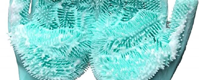 Magic rubber Dishwashing Cleaning Gloves Reusable Silicone Brush Scrubber Gloves