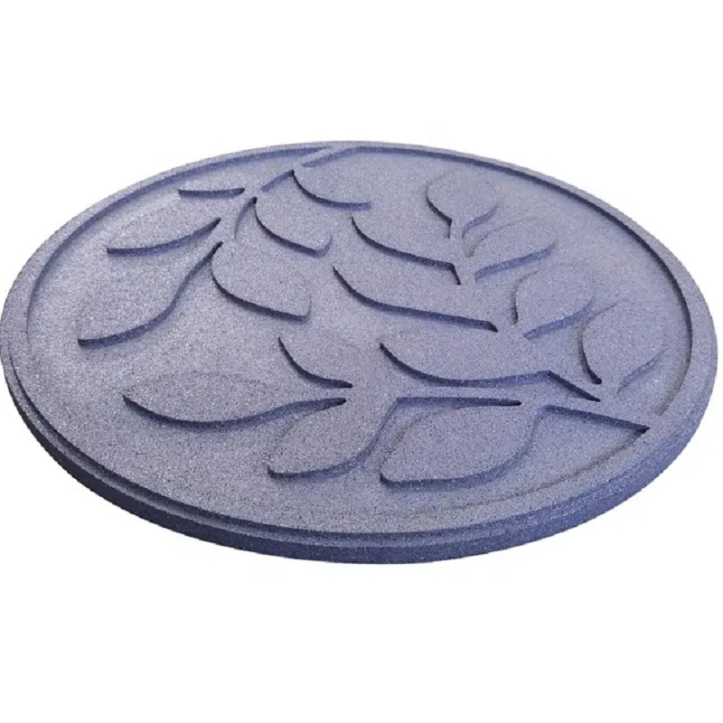 Recycled rubber stepping stones Eco-friendly Garden Paving Round Rubber Flagstone Stepping Stone For Garden Park