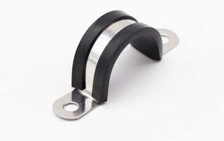 Rubber Cushioned Cable Clamp Rubber Lined U Clips rubber lined pipe clips