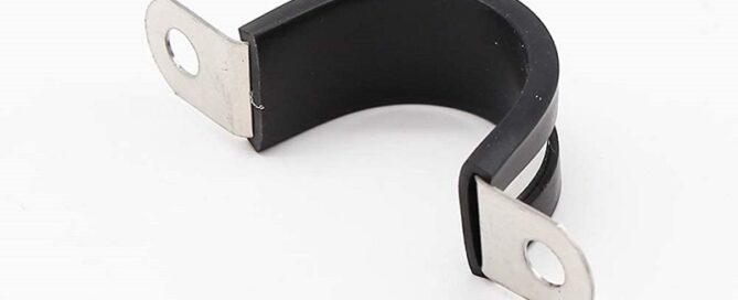 Rubber Cushioned Cable Clamp Rubber Lined U Clips rubber lined pipe clips