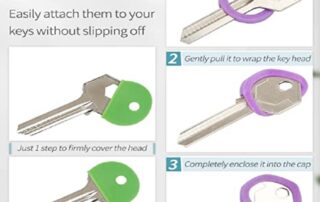 Rubber Key Covers Silicone Key Tags Key Identifiers Cute Key Accessories