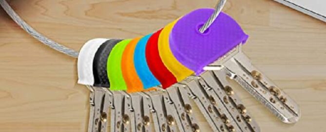 Rubber Key Covers Silicone Key Tags Key Identifiers Cute Key Accessories
