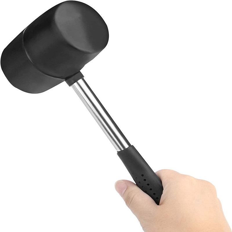 Rubber Mallet Set Rubber Head Hammer with Anti-Slip Soft Grip for Construction Woodworking