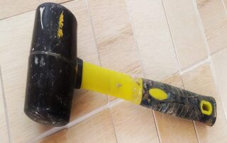 Rubber Mallet Set Rubber Head Hammer with Anti-Slip Soft Grip for Construction Woodworking