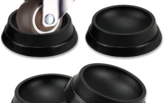 Rubber Non-Slip Foot Mats Strong Grip Round Floor Protectors for Crib Wheels Furniture Table Legs Rubber wheel stops