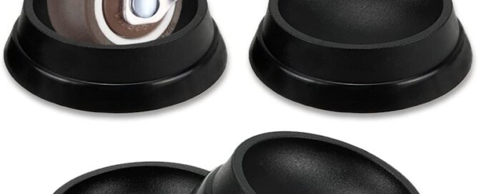 Rubber Non-Slip Foot Mats Strong Grip Round Floor Protectors for Crib Wheels Furniture Table Legs Rubber wheel stops