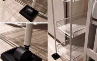 Rubber Non-Slip Foot Mats Strong Grip Round Floor Protectors for Crib Wheels Furniture Table Legs Rubber wheel stops