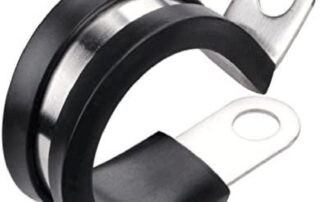 Rubber connector 0.75 Inch Stainless Steel Cable Clamp Pipe Metal Clamp