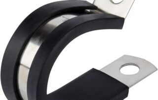 Rubber connector 0.75 Inch Stainless Steel Cable Clamp Pipe Metal Clamp