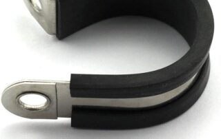 Rubber connector 0.75 Inch Stainless Steel Cable Clamp Pipe Metal Clamp