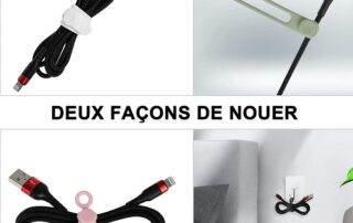 Silicone Cable Straps Wire Organizer for Earphone Phone Charger Reusable Cable Ties Cord Organizer