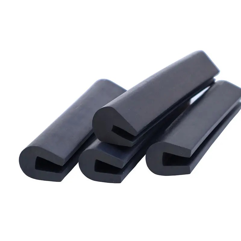 Black fluorine rubber solid round strip oil-resistant sealing NBR rubber rope neoprene rubber strips