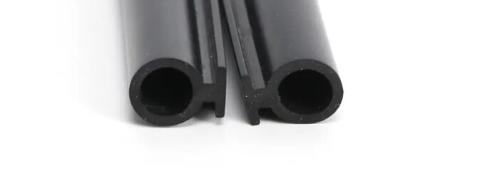 Black fluorine rubber solid round strip oil-resistant sealing NBR rubber rope neoprene rubber strips