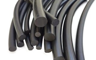 Black fluorine rubber solid round strip oil-resistant sealing NBR rubber rope neoprene rubber strips