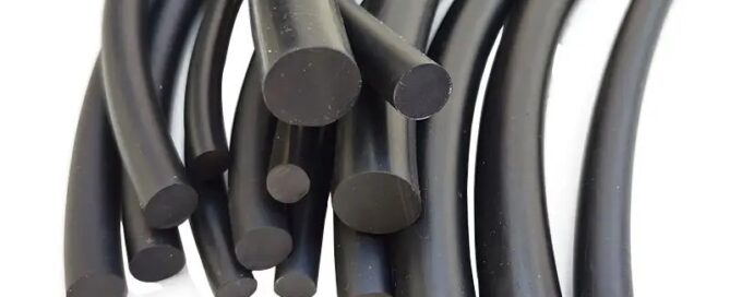 Black fluorine rubber solid round strip oil-resistant sealing NBR rubber rope neoprene rubber strips