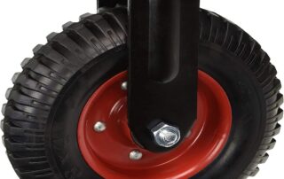 Rubber caster wheels Heavy Duty Rubber Swivel Caster Quiet Anti-Skid with Brake 360 Degree Double Ball Bearing Castors