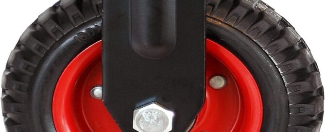 Rubber caster wheels Heavy Duty Rubber Swivel Caster Quiet Anti-Skid with Brake 360 Degree Double Ball Bearing Castors