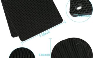 Silicone rubber Trivets for Hot Dishes Silicone Pot Holders for Hot Pots and Pans Silicone ute Mats for Kitchen Countertops
