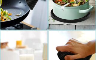 Silicone rubber Trivets for Hot Dishes Silicone Pot Holders for Hot Pots and Pans Silicone ute Mats for Kitchen Countertops