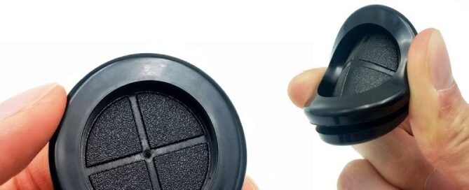 1-inch Rubber Grommet Double-Sided Round Synthetic Rubber Grommets for Wiring Firewall Grommets