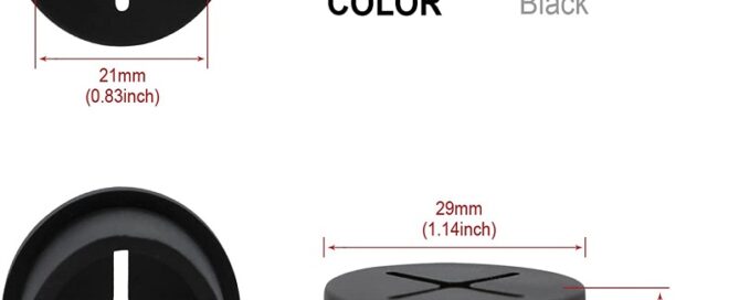 1-inch Rubber Grommet Double-Sided Round Synthetic Rubber Grommets for Wiring Firewall Grommets