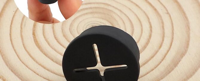 1-inch Rubber Grommet Double-Sided Round Synthetic Rubber Grommets for Wiring Firewall Grommets