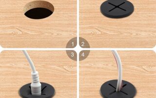 1-inch Rubber Grommet Double-Sided Round Synthetic Rubber Grommets for Wiring Firewall Grommets