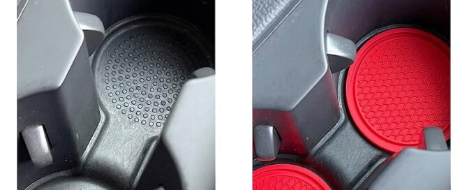 Car Cup Holder Coaster Insert Auto Anti Slip Cup Holder Silicone Coaster Car Interior Accessories