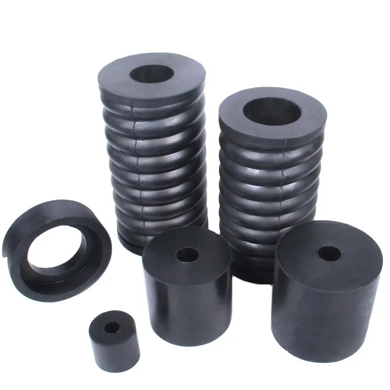 Customized Factory production Rubber Shock Absorber rubber column cushion coil spring rubber