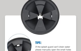 Garbage Disposal Splash Guard Upgraded EPDM Rubber for Sink Baffle Drain Cover Removable Quiet insertion Rubber Collar