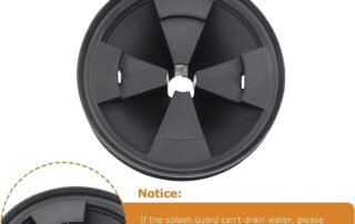 Garbage Disposal Splash Guard Upgraded EPDM Rubber for Sink Baffle Drain Cover Removable Quiet insertion Rubber Collar