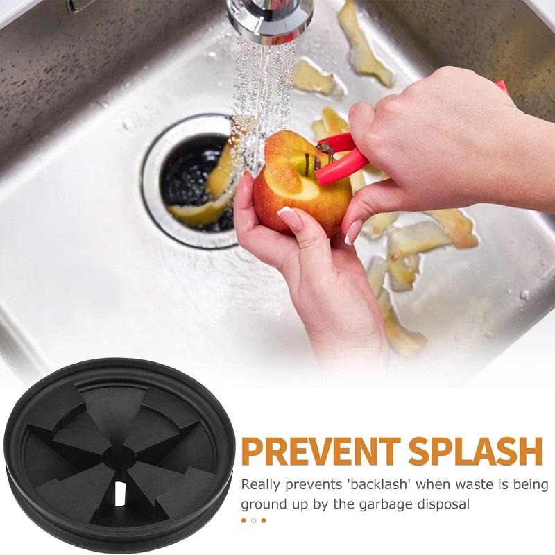 Garbage Disposal Splash Guard Upgraded EPDM Rubber for Sink Baffle Drain Cover Removable Quiet insertion Rubber Collar