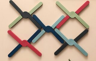 Insertion Rubber Bunnings Non-Slip Heat-Resistant Trivets Pad with Collapsible Cross for Hot Dishes