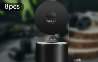 Multi-Purpose Rubber Spacer Rubber Anti Vibration Bushing Black Round Neoprene 1 Inch Rubber Washers