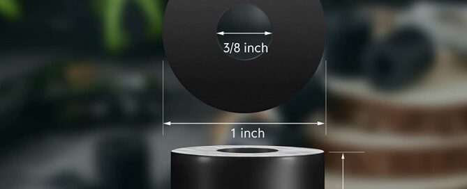 Multi-Purpose Rubber Spacer Rubber Anti Vibration Bushing Black Round Neoprene 1 Inch Rubber Washers