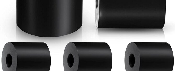 Multi-Purpose Rubber Spacer Rubber Anti Vibration Bushing Black Round Neoprene 1 Inch Rubber Washers