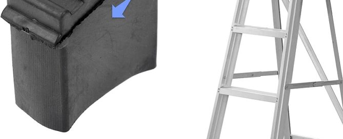 Non-Slip Rubber Steep Ladder Foot Pads Cushion Extension Ladder Covers Security Bumpers for Ladder