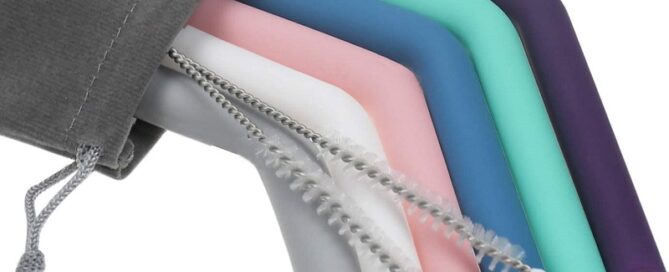 Openable and Washable Straw Food Grade BPA Free Long and Wide for Any Tumbler Reusable Silicone Drinking Straws